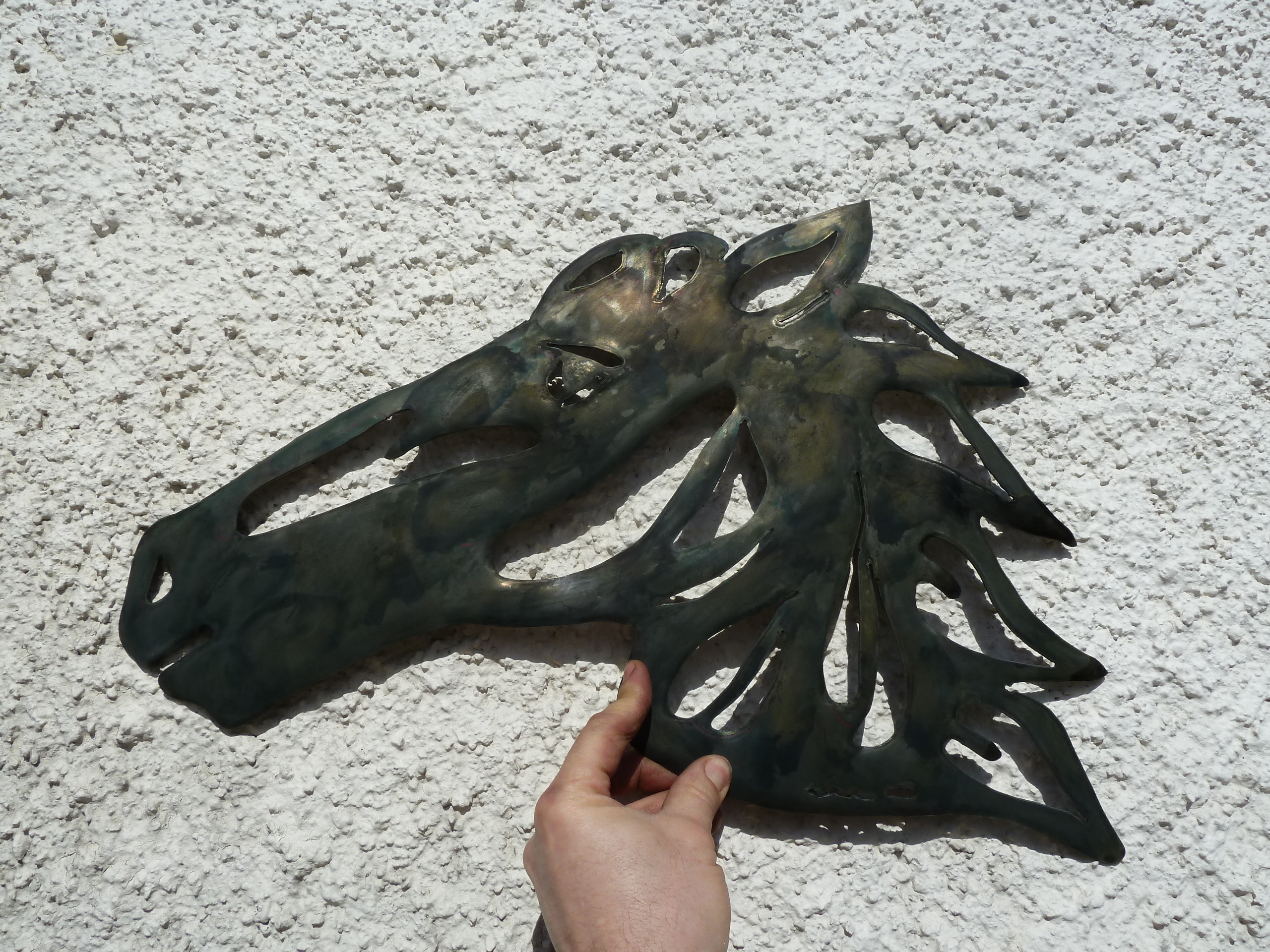 Pferde Kopf Sillhouette, Mo-Metallkunst, individuelle Anfertigung