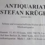 Krüger Stefan Antiquariat in Köln