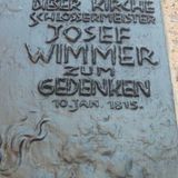 Josef Wimmer Gedenktafel am St. Lambertus in der Altstadt in Düsseldorf