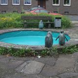 Pinguin Brunnen in Hilden
