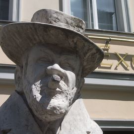 Heinrich Zille-Denkmal im Nikolaiviertel in Berlin