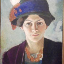 Elisabeth Macke gemalt von ihrem Mann August