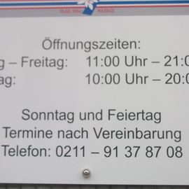 offizielle Öffnungszeiten