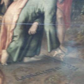 Peter Aertsen (1508-75) Marktszene Christus und die Ehebrecherin Detail Jesus
