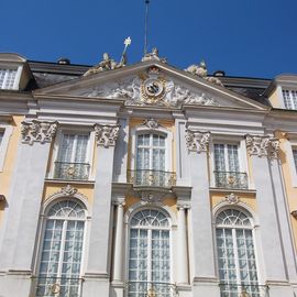 Detailansicht auf die Schlossfassade 