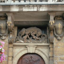 Haus am Grote Markt in Brüssel Detail