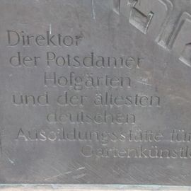 Peter Joseph Lenné Relief in Dresden
