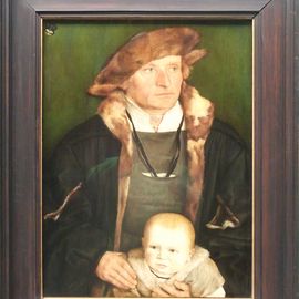 Bartel Beham - Hans Urmilla mit seinem Sohn um 1525