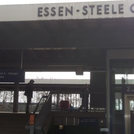 heutiges Aussehen Eingang des Bahnhofs Essen-Steele Ost