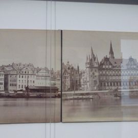 Carl Friedrich Mylius Frankfurt mit Main und dem Blick auf die Altstadt ehem. Rententurm um 1866
