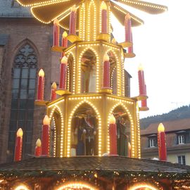 Weihnachtsmarkt am Marktplatz in Heidelberg