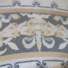 Mosaik auf dem Fußboden 