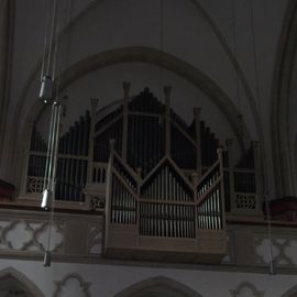 die Orgelempore in der St. C&auml;ciliakirche
