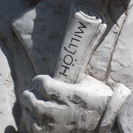 Heinrich Zille-Denkmal im Nikolaiviertel in Berlin