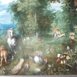 Jan Brueghel d. J. (1601-78) Paradieslandschaft mit der Erschaffung der Eva
