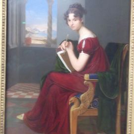 Carl Christian Vogel von Vogelstein (1788-1868) junge Dame mit Zeichengerät 1816