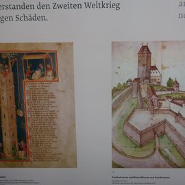 Verteidigungsanlagen der Burg in einem Buch aus der Erbauungszeit 