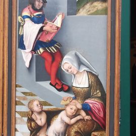Lucas Cranach d. &Auml;. - Torgauer Altar heilige Sippe Detail