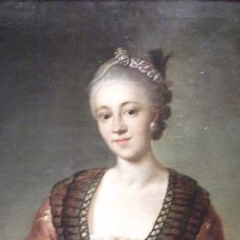 Maria Barbara Eleonore Gr&auml;fin zu Schaumburg-Lippe nach 1764 von Johann Georg Ziesenis