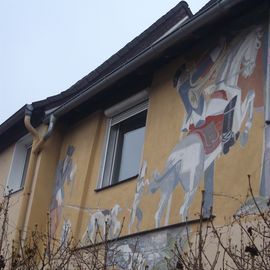 Ein Jäger aus Kurpfalz Wandmalerei in Schwetzingen