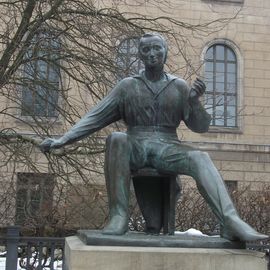 Heinrich Heine-Denkmal an der Humboldt-Universität in Berlin