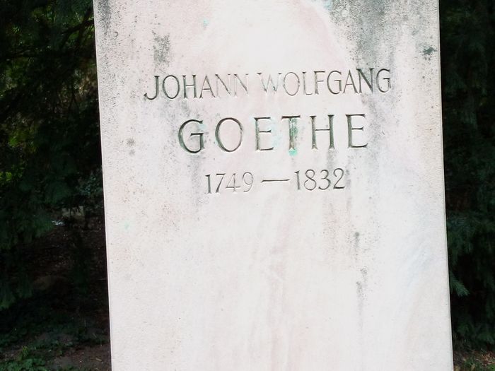 Goethebüste im Schlossgarten