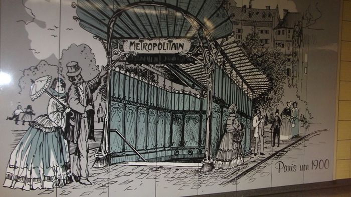 alte Metrodarstellungen U-Bahn Ffm - hier Paris um 1900