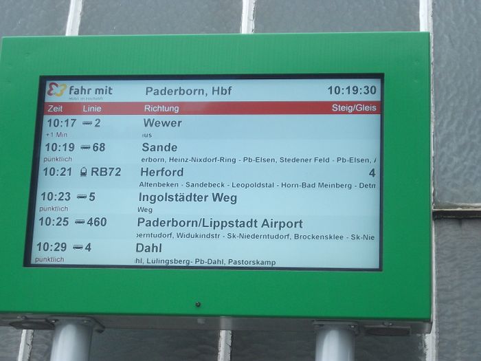 Fernbusbahnhof Paderborn am HBF