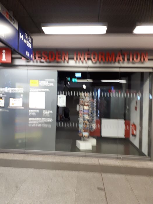 Dresden Information im Hauptbahnhof