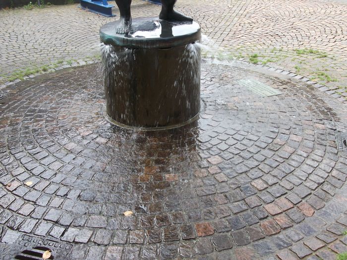 Jakob kämpft mit dem Engel - Jakobsbrunnen von Bonifatius Stirnberg