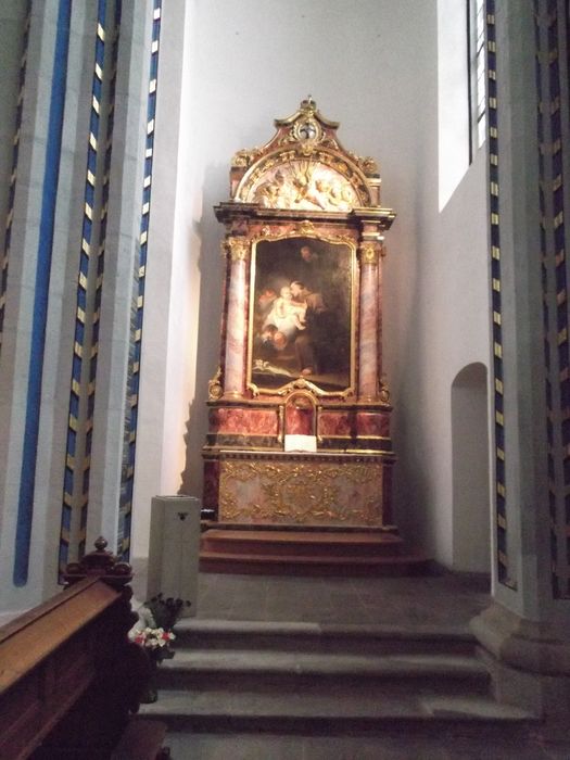 Seitenaltar mit der Darstellung eines Hl. Mönchs (Franziskus?)