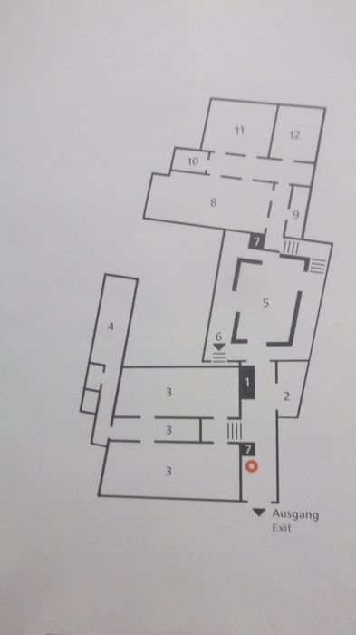 Anordnung der einzelnen Räume in der Mahn- und Gedenkstätte