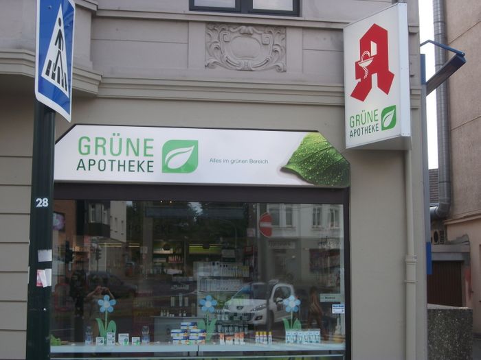 nächste Apotheke im Stadtteil: die grüne Apotheke diesmal