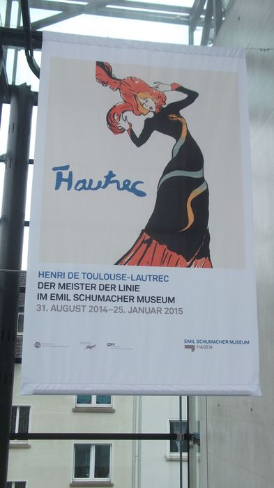 Plakat zu der Ausstellung, die ich bei meinem Besuch mir angesehen habe - Toulouse-Lautrec