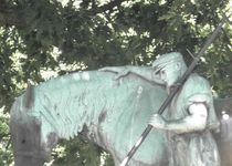 Bild zu Knecht mit Pferd und Magd mit Ochse