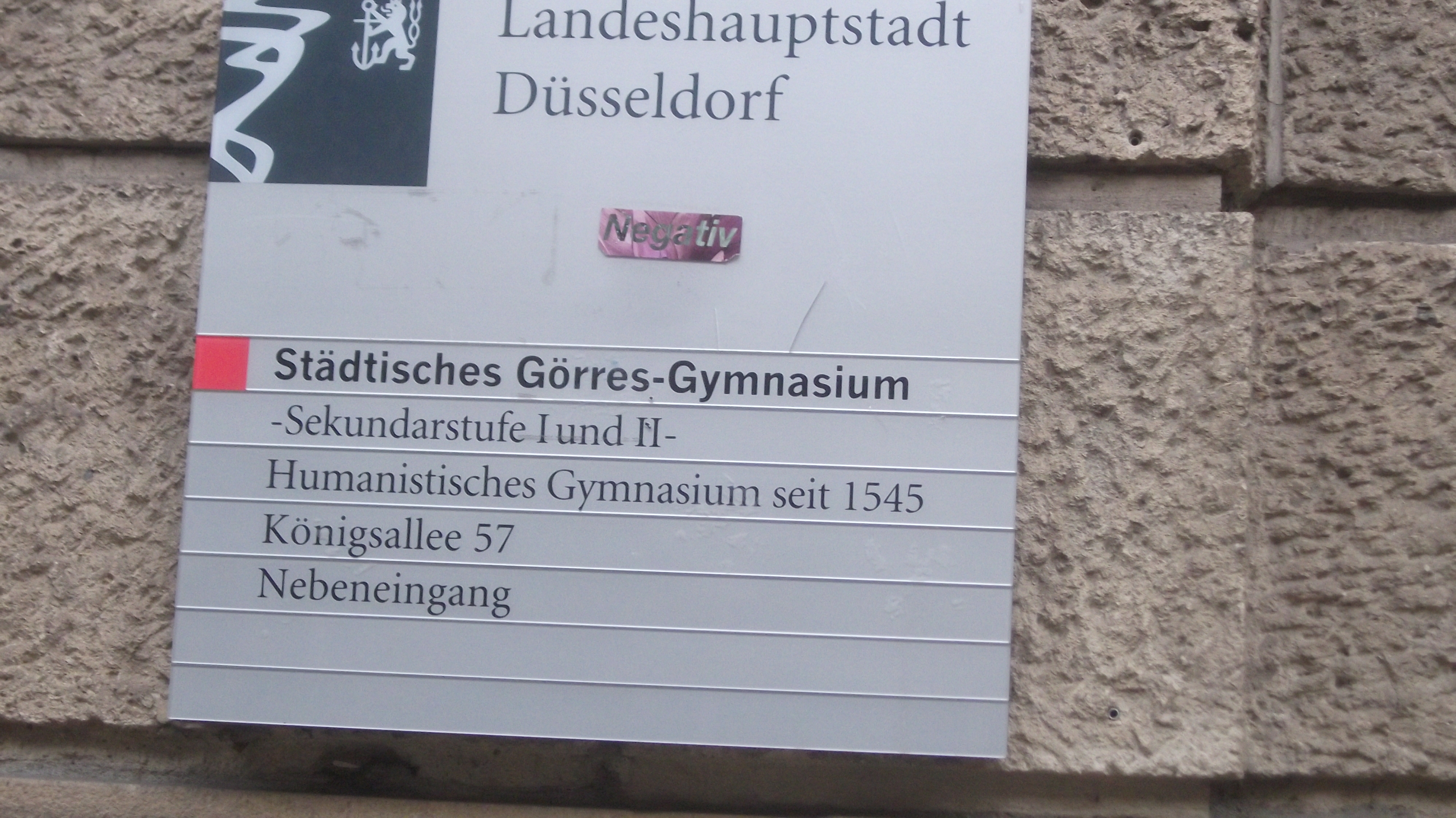 Bild 1 Görres-Gymnasium in Düsseldorf