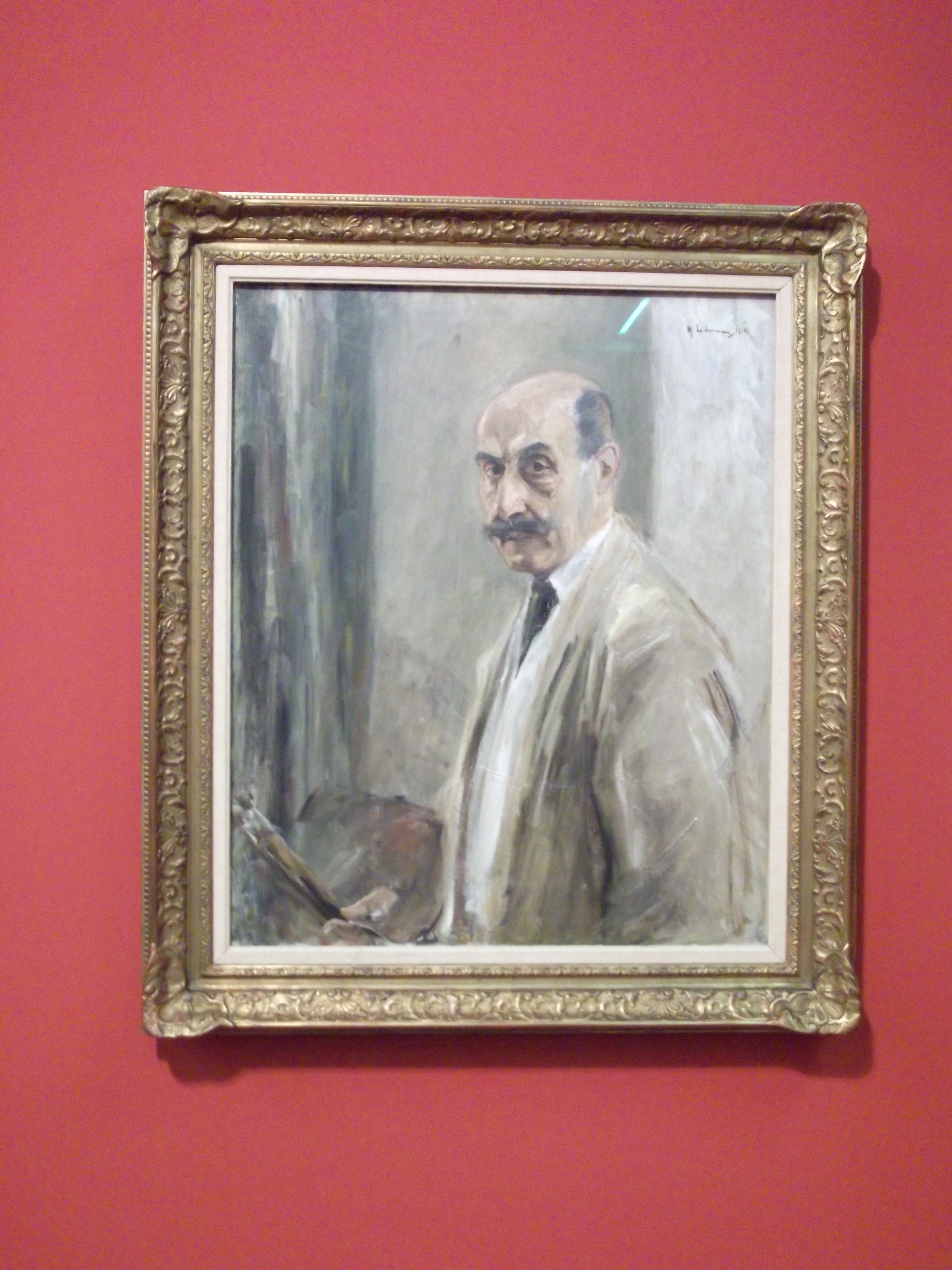 Selbstbildnis von dem Maler Max Liebermann aus dem Jahr 1913