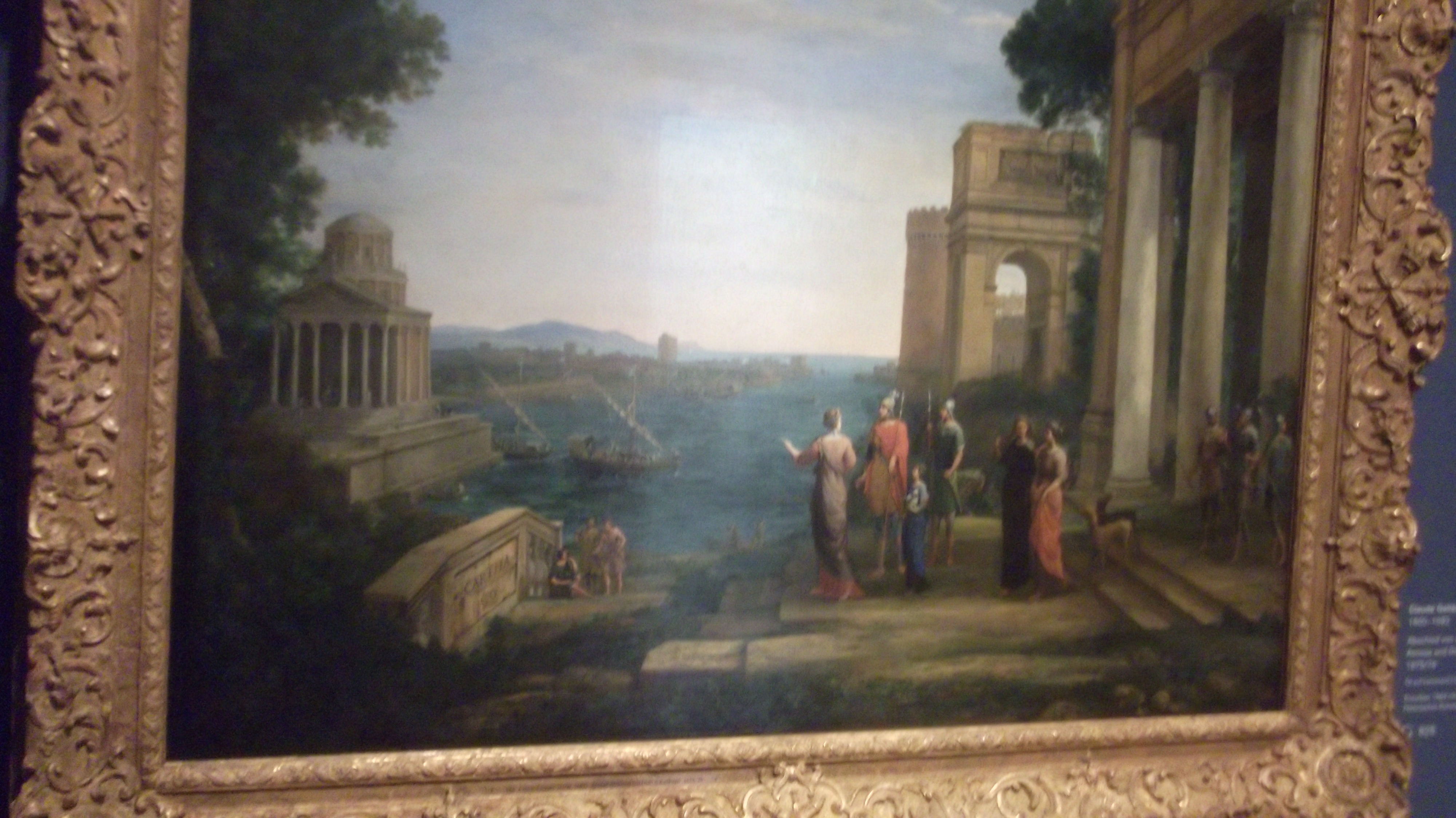 Claude Lorrain Abschied von Aeneas und Dido in Kathago 1675