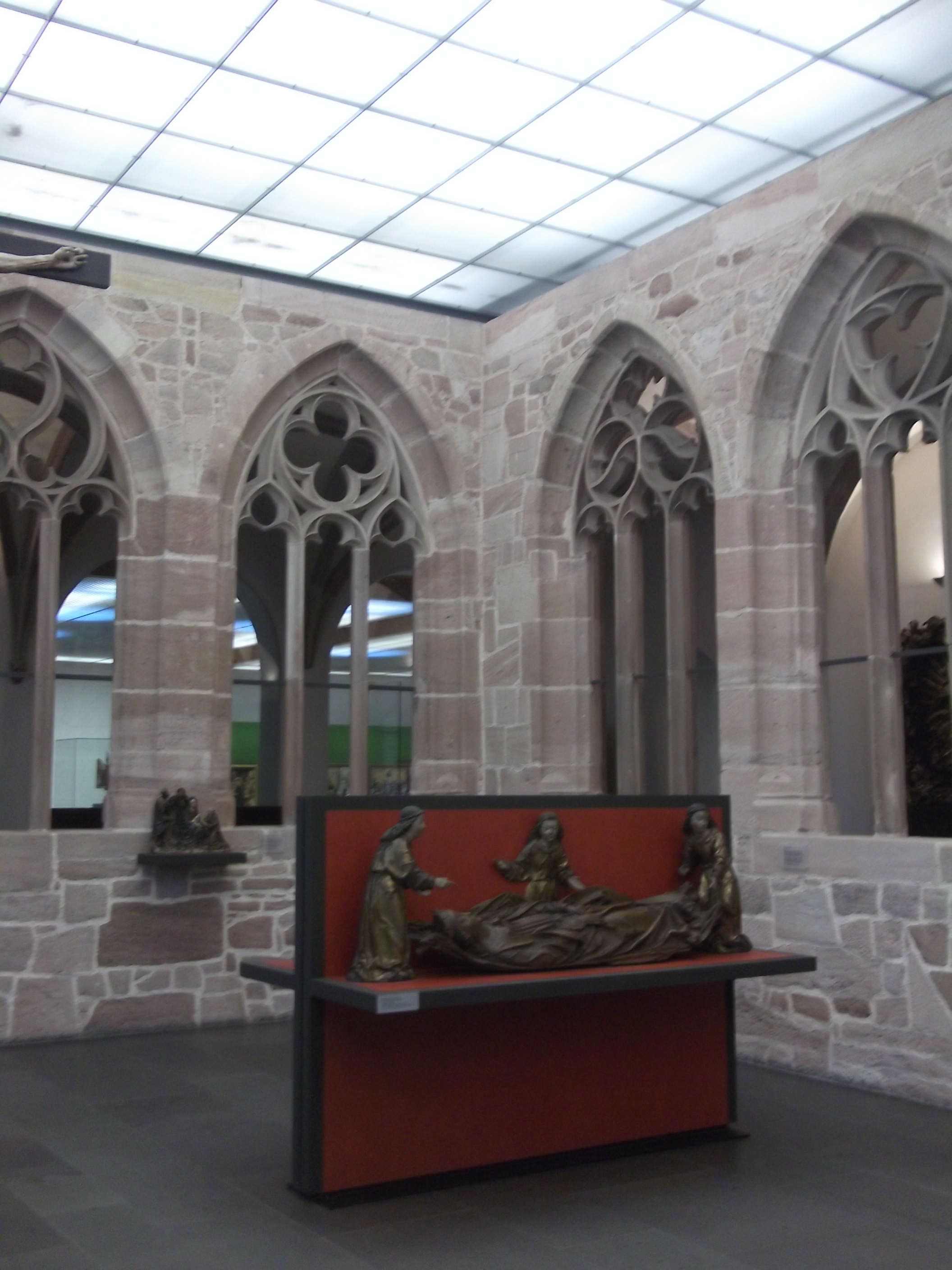 Detail in der Karth&auml;userklause: Reste der Klosterkirche im 2. Weltkrieg stark zerst&ouml;rt