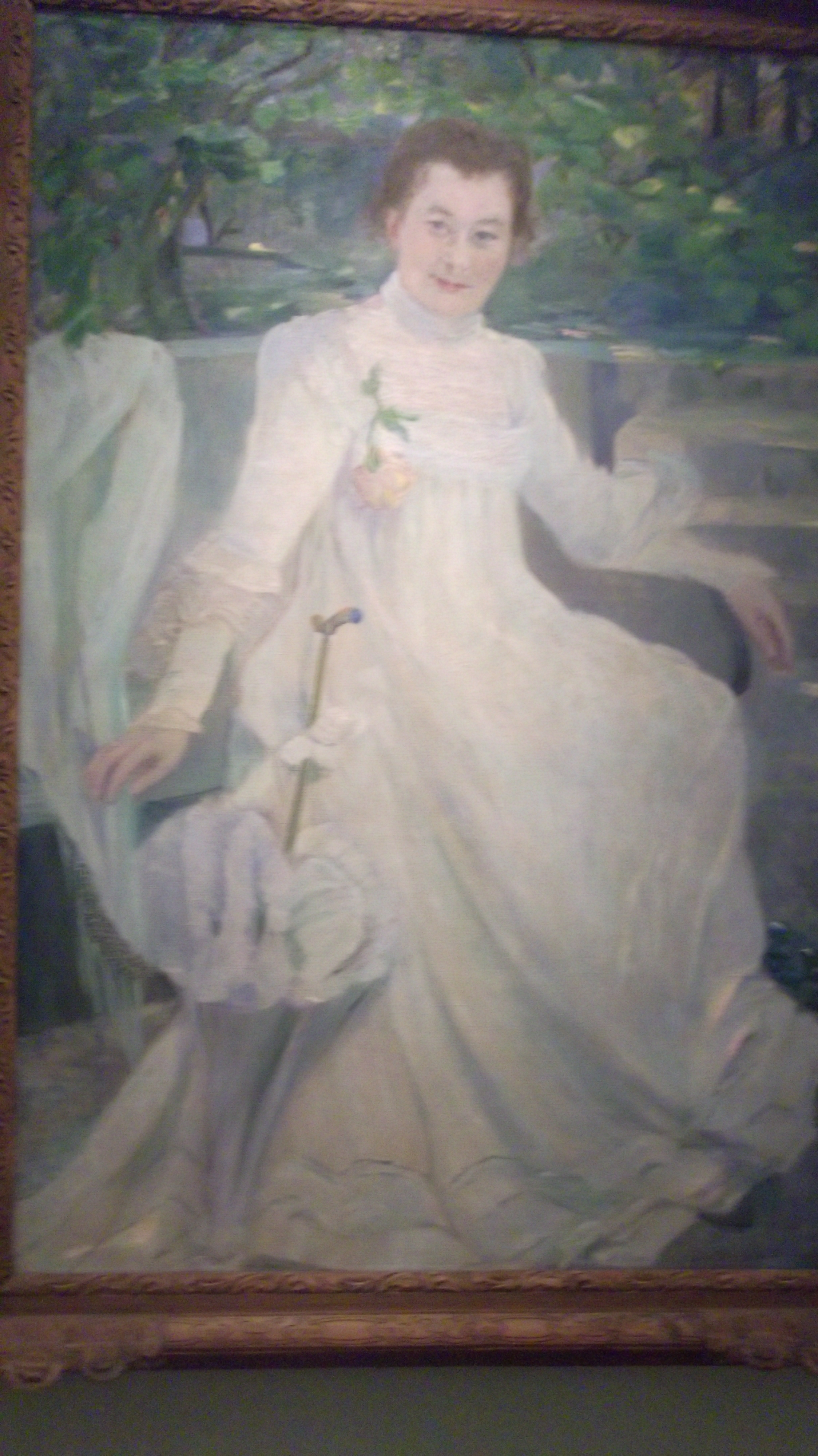 Ida Gerhardi (1862-1927) Frau Emilie Turk im Garten 1902