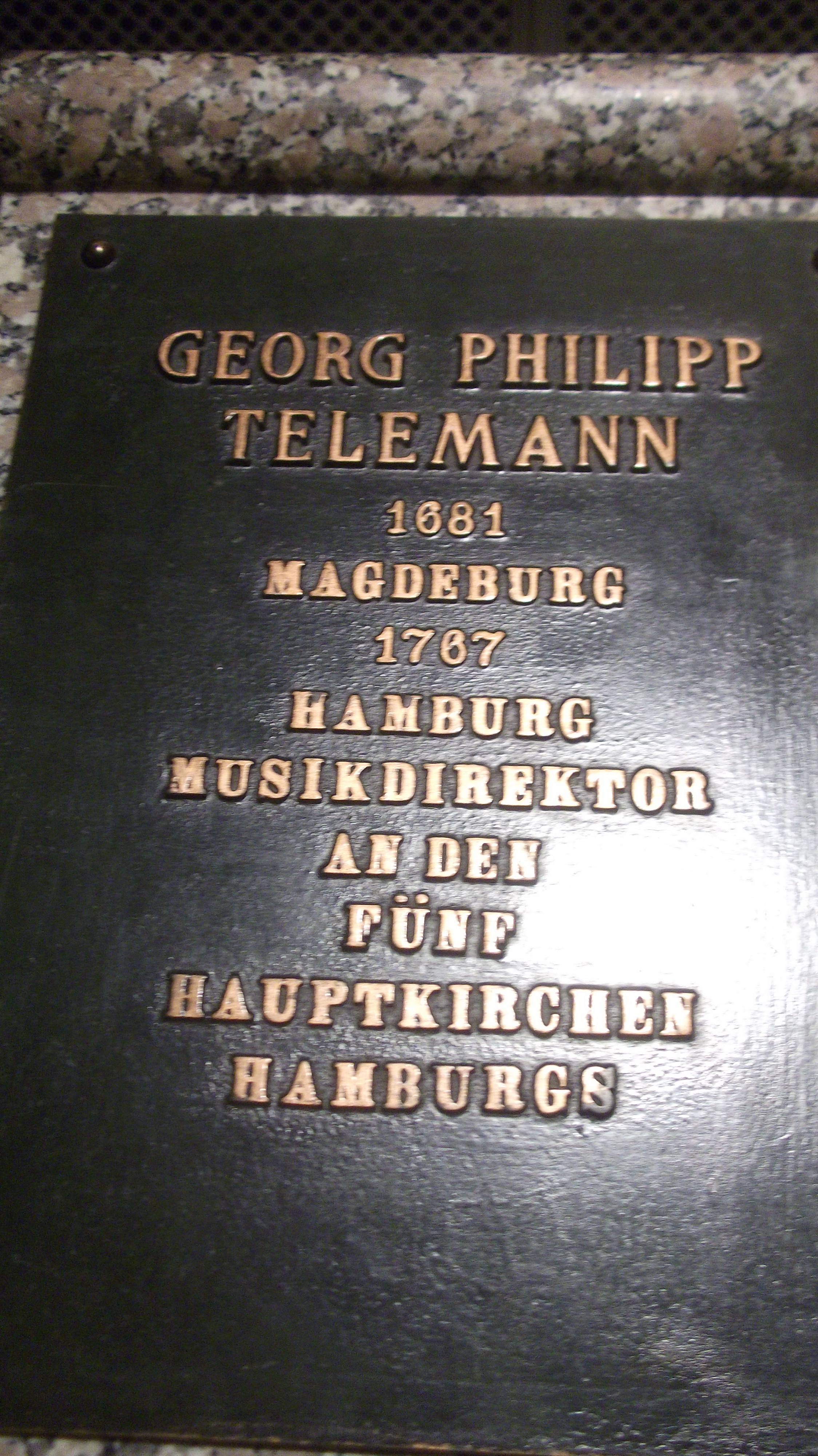Gedenktafel Georg Philipp Telemann