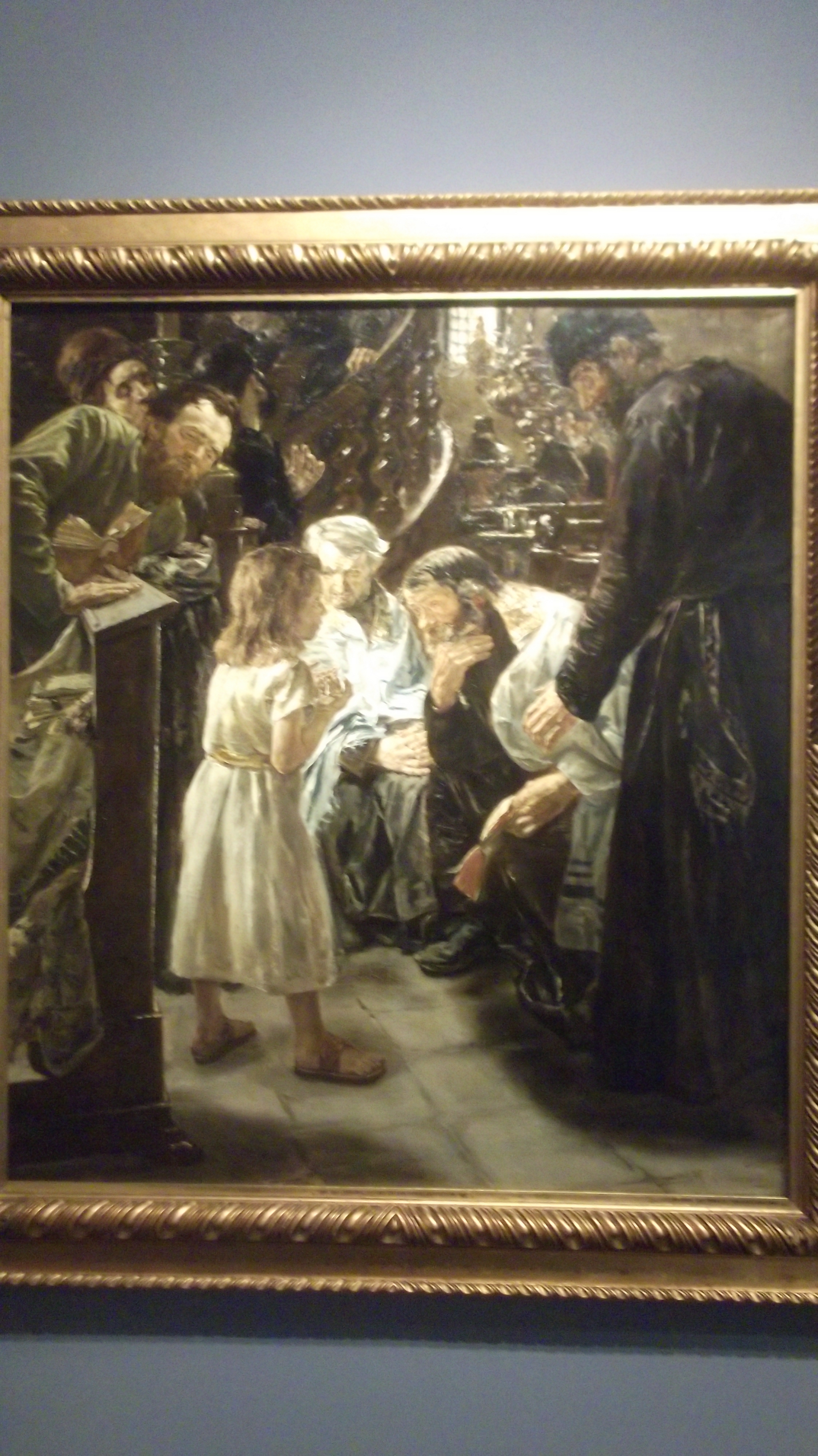 Max Liebermann - der 12-j&auml;hrige Jesus im Tempel 1879