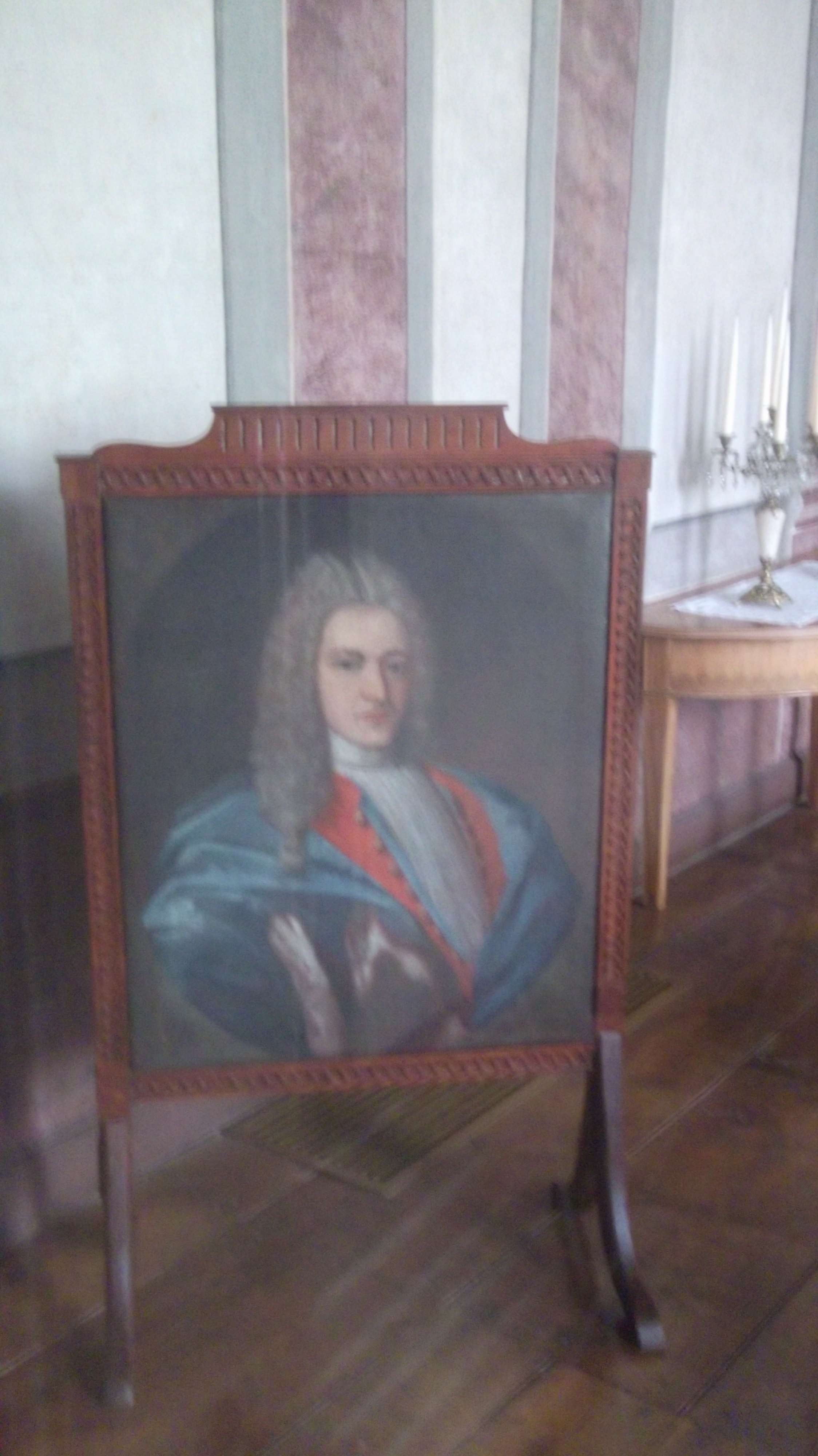 Barock-Portrait eines reichen als Parravent