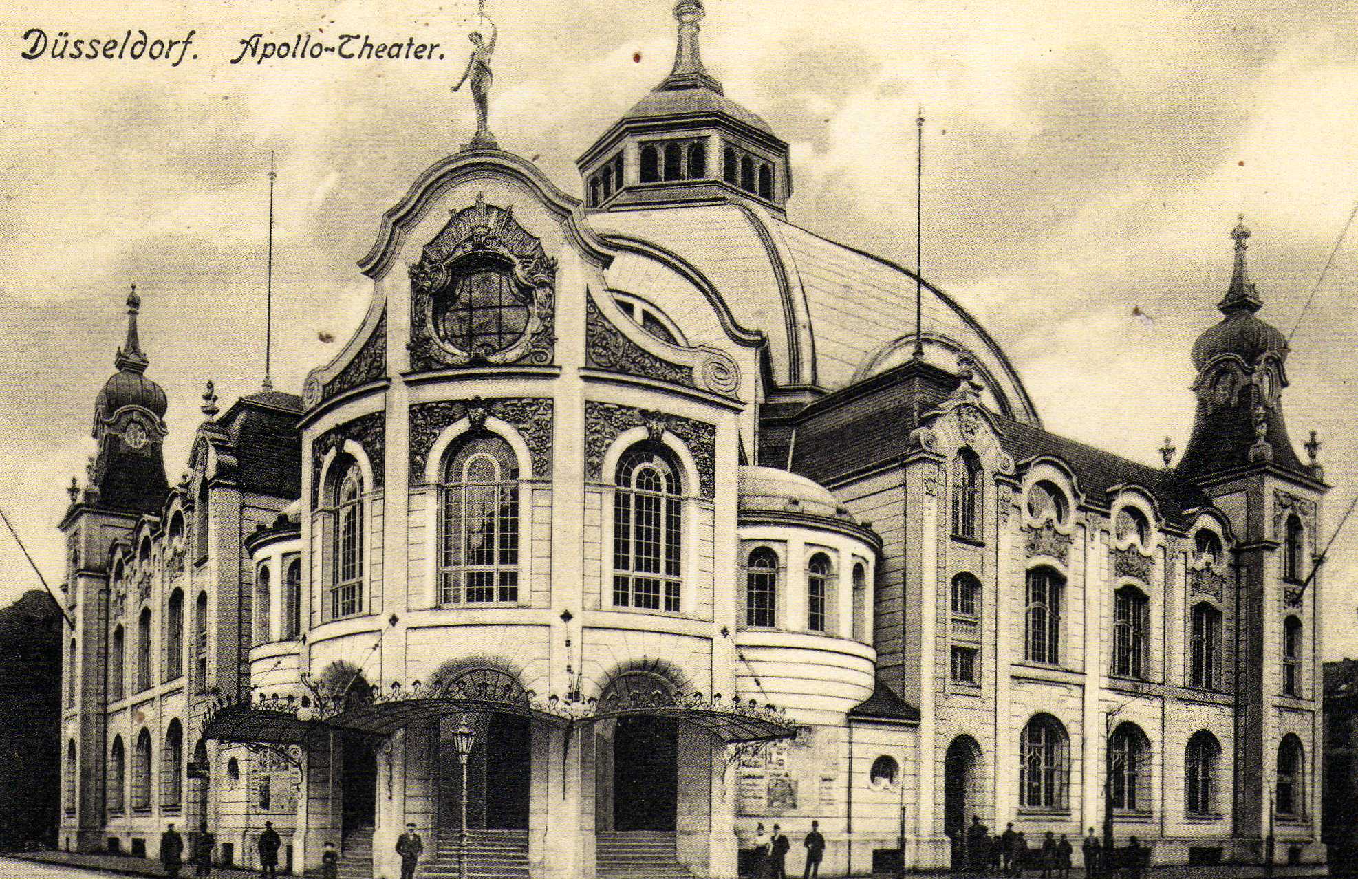 Düsseldorfer Ansichten um 1900: nicht mehr existierendes Apollotheater
