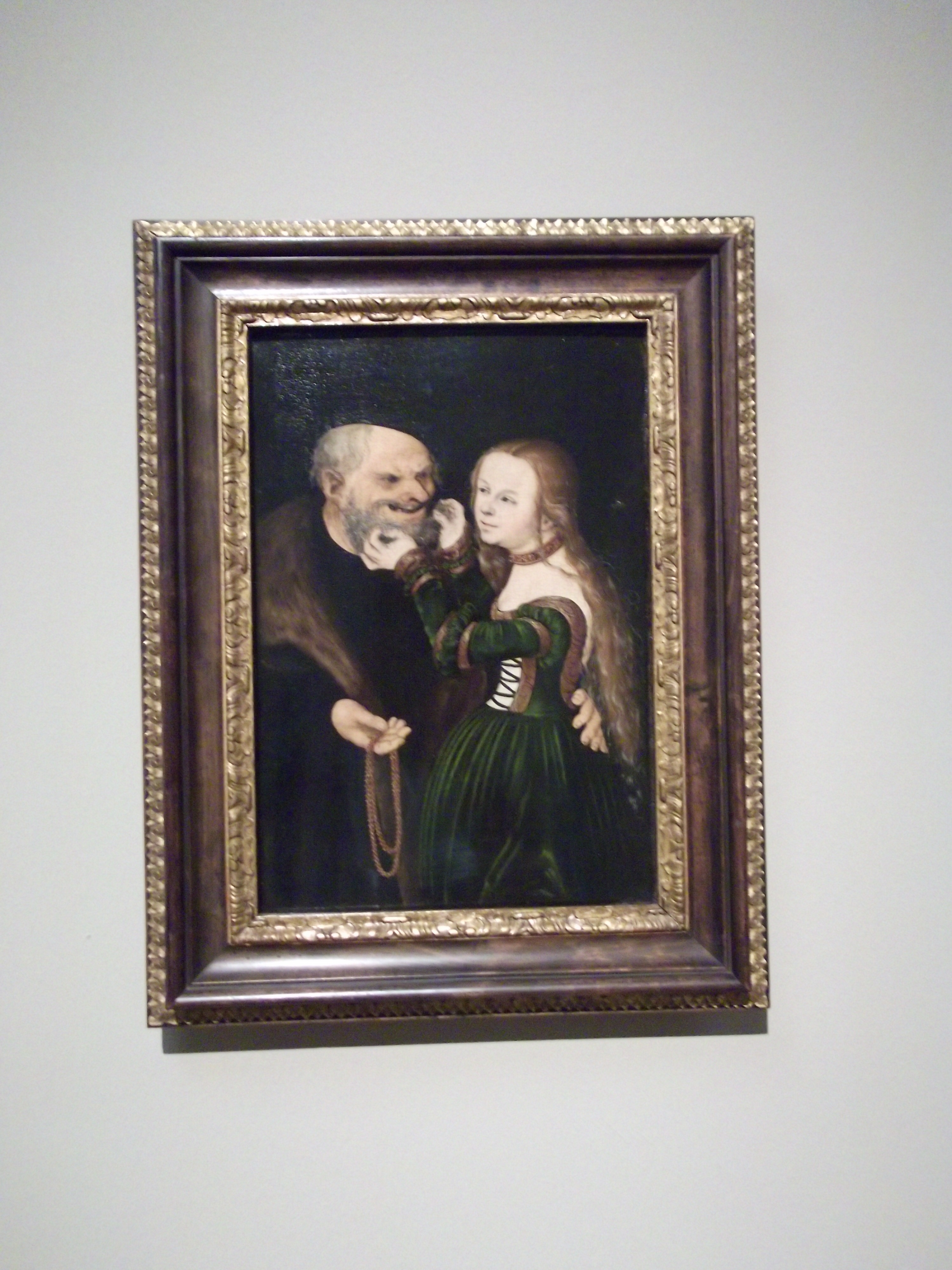 Lucas Cranach d. &Auml;. Das ungleiche Paar (gemalt 1525)