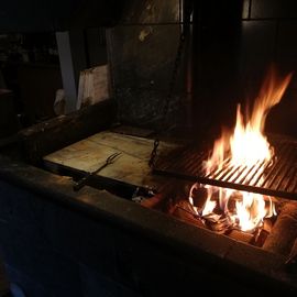 Der Schwenkgrill im Restaurantbereich