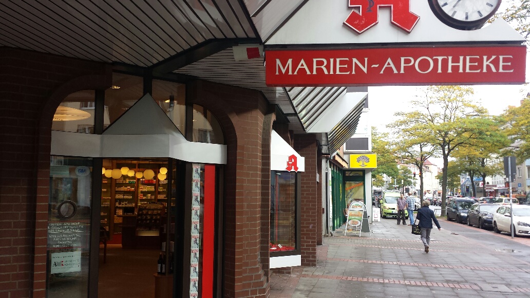 Marien-Apotheke, Eingang