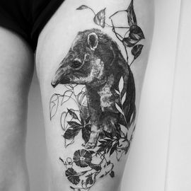 Tapir Tattoo von Madlyne van Looy Tattoo &amp; Art in Velbert-Langenberg
