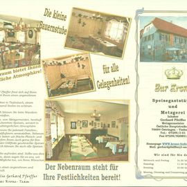 Krone Gasthaus in Tiefenbach Gemeinde Östringen