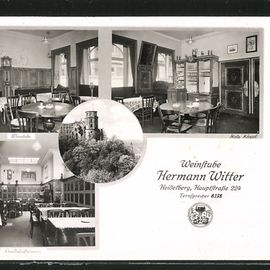 hist. Postkarte vorm Weinstube Witter 